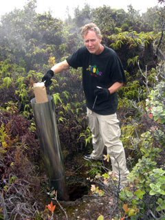 Brian Toll at Geothermal Steam Vent