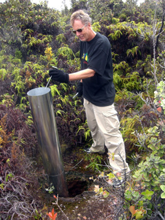 Brian Toll at Geothermal Steam Vent