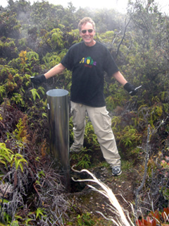 Brian Toll at Geothermal Steam Vent